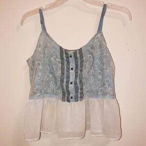 Light blue boho Arizona Jeans Top
